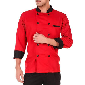 Chaqueta de Chef para Hombre, Manga Corta, para Cocina o Salón, Diseño Elegante para Barberos, Panaderos y Personal de Hostelería - Product Image 1