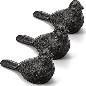 Figuras de pato de metal dorado antiguo, peso para papel, par de estatuas de animales, adorno decorativo de mesa para el hogar y la sala de estudio - Product Image 2