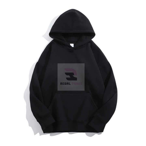 High Quality Colorful 100% Cotton Hoodies Custom Logo Plain Thick Heavyweight Oversized Hoodies Pullover Blank Hoodies - Product Image 3