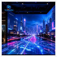 Écran LED immersif Toosen avec service OEM/ODM, entretien frontal, 7680Hz, mur vidéo LED couleur pour fond de scène