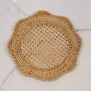 Charger Plate Mat Handmade Woven <b>Placemat</b> Natural Eco Friendly <b>Table</b> Decor for <b>Dining</b> <b>Table</b> Wedding Party Hotel Use - Product Image 4