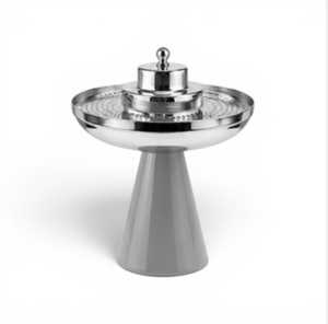 Quemador de Incienso Oud de Acero Inoxidable de Lujo, Mabkhara con Soporte de Cono Rojo Vibrante, Calentadores de Alimentos y Cazuelas Premium - Product Image 2