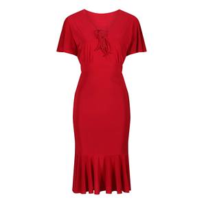 Vestido Polo Icónico para Mujer - Cuello y Puños en Contraste - Ropa Deportiva de Algodón Piqué de Manga Corta con Logotipo Personalizado - Product Image 4