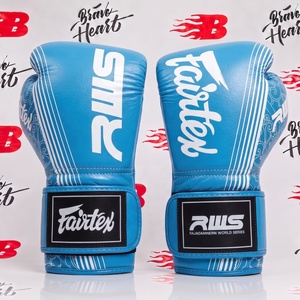 Gants de boxe en cuir véritable, couleur violet et blanc, Fairtex, gants de boxe d'entraînement professionnels, best-sellers, haute performance - Product Image 4