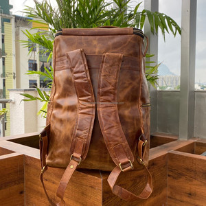 2024 haute qualité pleine fleur en cuir véritable femmes sac à dos mode Anti-vol dames grande capacité sacs à dos pour hommes et femmes - Product Image 5