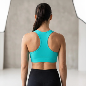 Soutien-gorge de sport sans couture pour femme, dos nageur, pour fitness, gym, course à pied, yoga, coupe courte, pull-over - Product Image 3