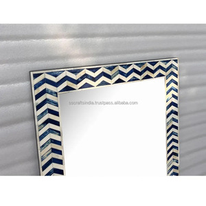 Miroir d'incrustation d'os de fabrication indienne pour l'accent décoratif ou les entrées et les salons disponibles pour la quantité en vrac - Product Image 5