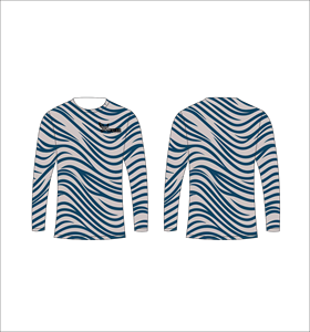 T-shirt de pêche à séchage rapide à rayures zébrées minimalistes, manches longues, sublimation - Product Image 6