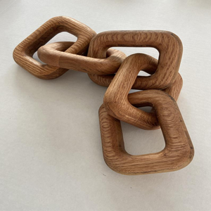 Cadena india hecha a mano con eslabones de madera negra, decoración moderna para el hogar, uso en mesa, decoración natural. - Product Image 2