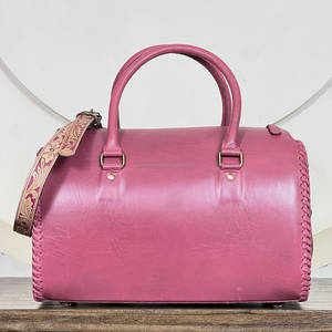 Factory Wholesale Women's Large Capacity Embossed Floral <b>Leather</b> Weekender Travel Duffel Bag Fashion Carry-On speedy bag - Product Image 5