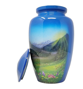 Urna Funeraria de Aluminio Personalizada al por Mayor para Cenizas Humanas, Adulto, 10 Pulgadas, 220 Pulgadas Cúbicas, Estilo Americano, Personalizable, Multicolor - Product Image 4