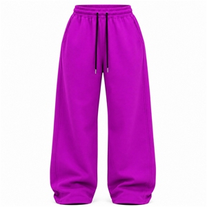 Soft Fleece Streetwear Winter Women's Oversized Jogger Pants Relaxed Fit Organic Cotton Blend Elastic Waist Casual Lounge - Product Image 1