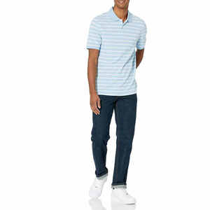 For Shirts New Men's Short Sleeve Vintage Cotton Dobby Fabric Business Casual Slim Elastic Top Fashion <b>Classic</b> Solid Color - Product Image 3