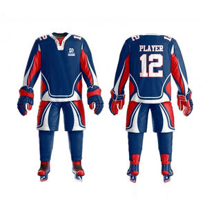 Uniforme de hockey sur glace pour hommes 2026 imprimé, respirant, 100 % polyester, longueur standard - Product Image 1