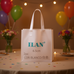 Sacchetto Regalo Ilan 6,5x28 Cm in Organza Bianca per Bomboniere - Product Image 2