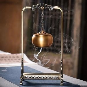 Classic Brass Metal Incense Burner Holder With Ash Tray For Meditation Yoga And Home Decoration Setup - Product Image 6