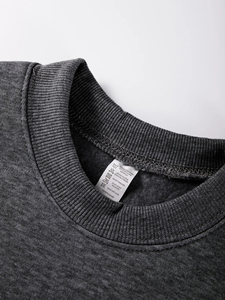 Vestido tipo sudadera oversize estético al por mayor, de ajuste holgado, liso, de forro polar grueso - Product Image 3