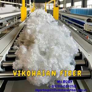 Fibres 4D HCS 100% polyester recyclé, fibres creuses conjuguées siliconées, fabricant VIKOHASAN Vietnam et fibres synthétiques - Product Image 3