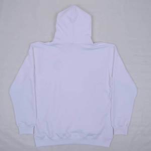 Chándal con capucha para hombre de primera calidad con logotipo personalizado, fabricado en algodón blanco con logotipo bordado en el pecho. - Product Image 3