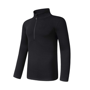 Women's Casual <b>Navy</b> Long Sleeve O-Neck Zip-Up Embroidered <b>Top</b> Solid Spandex/Polyester Knitted Anti-Wrinkle Breathable Water - Product Image 4