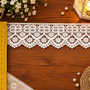 Refined Chemical Gpo Guipure <b>Lace</b> Trim Fabric Border Embroidered <b>Ribbon</b> For Garment Apparel Dress Home Textile Craft - Product Image 1