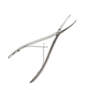 คีมตัดกระดูกแบบสั่งทำพิเศษ Beyer Bone Rongeur แบบสปริงคู่ ข้อต่อแบบ Lap Joint ผลิตจากเหล็กกล้าไร้สนิมขัดเงา ใช้งานด้วยมือ นำกลับมาใช้ใหม่ได้ ได้รับมาตรฐาน CE MOL โดย Dentavex - Product Image 3