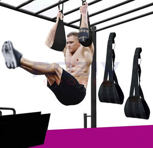 <b>Gym</b> Fitness Neoprene Hanging Ab <b>Straps</b> with Custom Logo Adjustable & Breathable for Arm Strength Training - Product Image 3