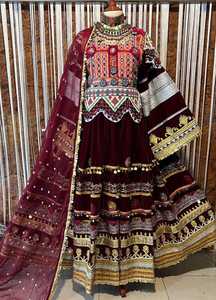 High Quality Wholesale Prices Low MOQ Women's Traditional Afghani <b>Dress</b> Embroidery Long Sleeves Afghan Kuchi <b>Dresses</b> For Ladies - Product Image 5