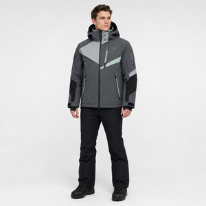 Professional Custom Men's <b>Ski</b> Suit 100% Polyester 10,000mm Waterproof Breathable for Hood Power Stretch Fully Taped - Product Image 4