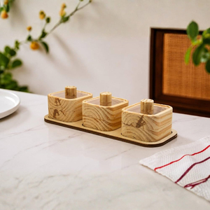 Top selling Wooden Food <b>Storage</b> Box With Tray <b>Containers</b> With Airtight Lids For Kitchen Food Preservation <b>Stackable</b> <b>Storage</b> Box - Product Image 4