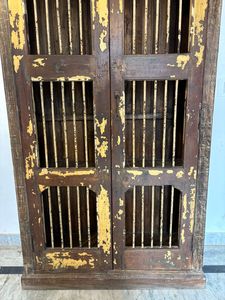 Armoire de cuisine en bois massif bleu, taille moyenne, style moderne, antique, de luxe, classique, vintage, élégante, Paradise Handicrafts Storage - Product Image 5