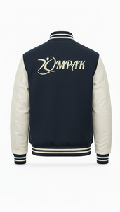 Ropa al por Mayor con Mangas de Cuero Estilo Americano Sostenible, Impresión por Sublimación, Diseño Original Universitario - Product Image 3