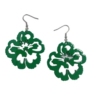 สินค้าขายดีประจำปี 2026 ในสหรัฐอเมริกา ขายส่งเครื่องประดับงานฝีมือ ต่างหูขายดี ต่างหูรูปดอกไม้ทำจากเขาสัตว์ - Product Image 1