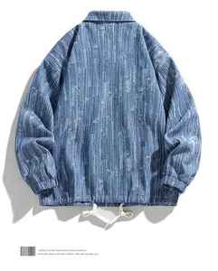 แจ็คเก็ตยีนส์แฟชั่นใหม่สำหรับผู้ชายคุณภาพสูง/แจ็คเก็ตยีนส์เรียบง่ายขายดีสำหรับฤดูใบไม้ร่วงและฤดูหนาว - Product Image 2