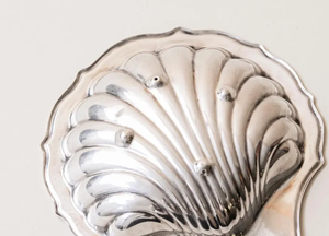 Hot Sale Silver Plated Shell Shaped Trinket Tray Footed Base <b>Metal</b> Jewelry Ring Dish Vanity Organizer <b>Bowl</b> Wholesale - Product Image 3