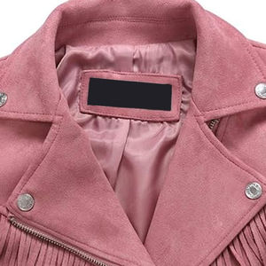 Veste en cuir véritable sur mesure pour femme, fabriquée par un fabricant professionnel, manteau tendance en daim - Product Image 3