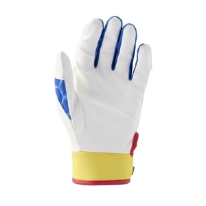 Custom Logo Baseball Batting Gloves OEM Wholesale Soft Leather Non Slip Breathable High Quality Softball Batting Gloves - Product Image 3