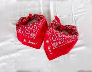 New Scarf Custom Printed Customized Factory Double Print <b>Bandana</b> Custom Logo Fans Cotton <b>Bandana</b> Square with Logo - Product Image 4