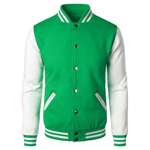 Chaqueta Varsity de Lana de Alta Calidad para Hombre 2024, Logotipo Personalizado, Estilo Letterman Liso, Talla XL, Chaqueta Personalizable de Tela para Invierno al por Mayor - Product Image 1
