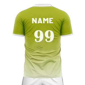Tenue de football personnalisée sublimée pour homme, maillot vert et blanc, short, kit respirant toutes saisons, vêtements de sport pour adulte CARE MASTER - Product Image 5