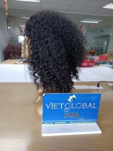 Vente en gros donneur unique double tirage 100% perruque de cheveux humains bruts vietnamiens partie libre cheveux bouclés birmans - Product Image 2