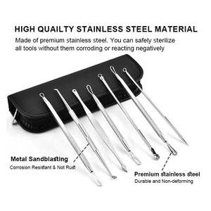 Nuevo Kit de Herramientas para Eliminar Puntos Negros y Acné, Extractor de Comedones de Acero Inoxidable, Juego de Extractores de Espinillas - Product Image 3