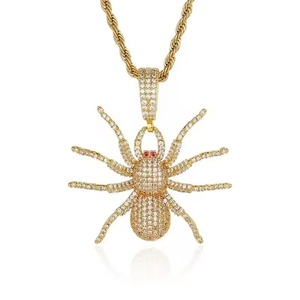 Pendentif personnalisé très demandé, entièrement serti de moissanite, motif araignée, passe le test du diamant, bijoux hip-hop - Product Image 4