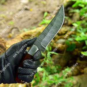 Couteau professionnel à lame fixe en acier Damas, personnalisable OEM/ODM/OBM, vente en gros, pour la chasse, le camping, la pêche, EDC, outil de survie, DIY - Product Image 3