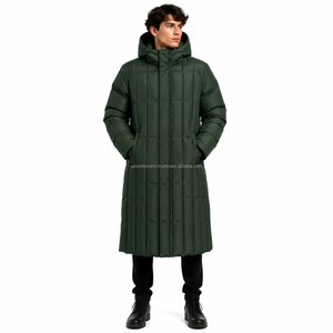 <b>Men</b> <b>Long</b> Padded <b>Winter</b> <b>Coat</b> Premium Quilted Puffer Jacket Cold Weather Outdoor Parka Waterproof Supplier Wholesale - Product Image 1