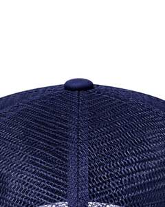 Gorra de Béisbol Trucker Azul Marino Personalizada, con Malla Transpirable en la Parte Trasera, Ajustable con Cierre a Presión, Lisa, con Logotipo Personalizado, Informal para Exteriores - Product Image 5