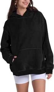Sudaderas y Hoodies Extra Grandes de Felpa para Mujer, 100% Algodón, Ropa Urbana Ecológica, Logotipo Personalizado, Fabricante Directo - Product Image 3