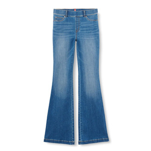 Pantalones de mezclilla acampanados de cintura alta para mujer, estilo urbano, de pierna ancha, holgados, de algodón, para verano - Product Image 1