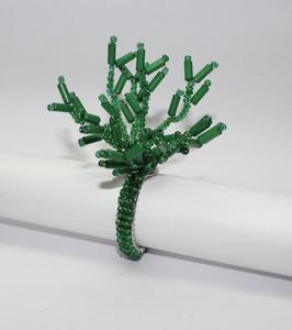 Anillo de Servilleta Ecológico de Cristal con Diseño de Árbol Floral para Decoración de Mesas de Boda - Product Image 2