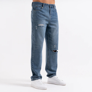 Jeans de Moda para Hombre, Estilo Lápiz, Ecológicos, Transpirables, Nueva Tendencia de Diseñador para Otoño, Pantalones Vaqueros de Estilo Hip-Hop, Tejidos y Lavados para Invierno - Product Image 2
